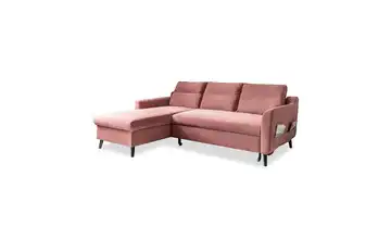 Miuform Ecksofa mit Schlaffunktion Stylish Stan links Rosa