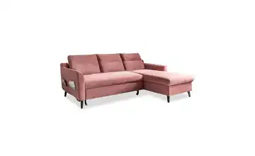 Miuform Ecksofa mit Schlaffunktion Stylish Stan Rosa rechts