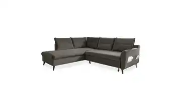 Miuform Ecksofa mit Schlaffunktion Stylish Stan Dunkelgrau links