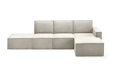 Ecksofa Beige rechts