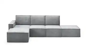 Ecksofa Hellgrau links