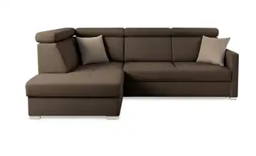 Ecksofa Braun links