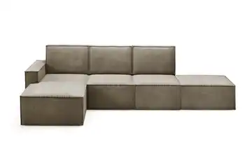 Ecksofa Hellbraun links
