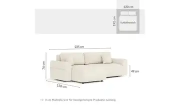 Ecksofa Bodega Grau