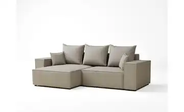 Ecksofa links Beige