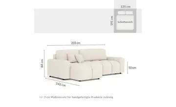 Ecksofa Creme