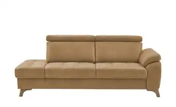 Kollektion Kraft Recamiére Chloris Zimt rechts Grundfunktion Mikrofaser in Leder-Optik