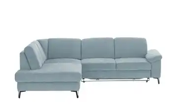 Ecksofa Coco Hellblau Flachgewebe links