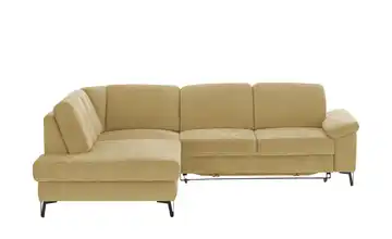 Ecksofa Coco Curry Flachgewebe links