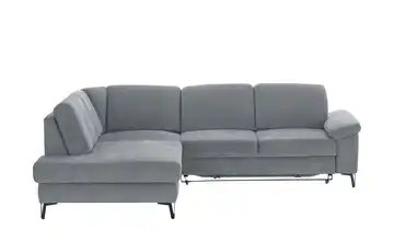 Ecksofa Coco Steingrau Flachgewebe links