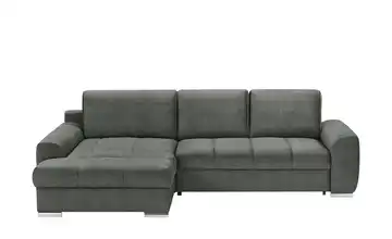 Ecksofa mit Schlaffunktion Soumia Graphit Mikrofaser links