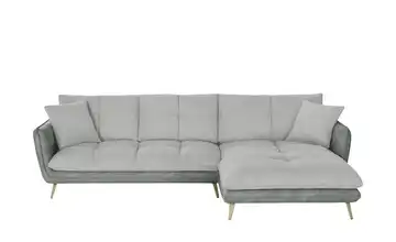 bobb Ecksofa Arianna rechts silberfarben