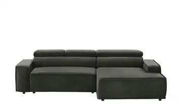 Twist Ecksofa Liam Erweiterte Funktion Velours Anthrazit rechts