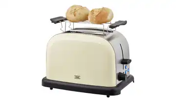 KHG Toaster TO-1005 (CE) Creme / edelstahlfarben / Schwarz