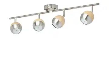 KHG LED Spot, 4 flammig, mit Holz Bei Möbel Kraft online KHG LED Spot 3 flammig | Sconto Der Möbelmarkt
