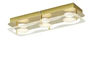 KHG LED-Deckenleuchte,3-flammig, messing-blank