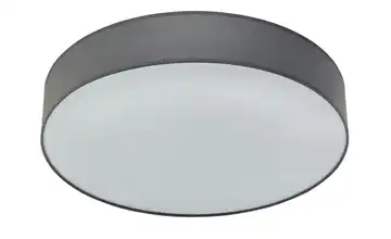KHG LED-Deckenleuchte Stoffschirm, grau Grau