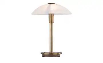 Paul Neuhaus Tischleuchte altmessing mit Glasschirm