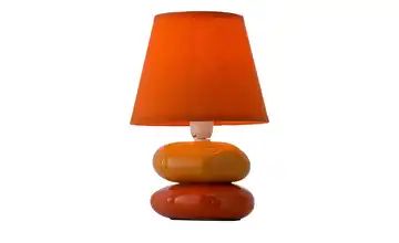 for friends Tischlampe orange m. Keramikfuß, Stoffschirm