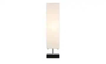 HOME STORY Stehlampe mit weißem Papierschirm u. Holzfuß