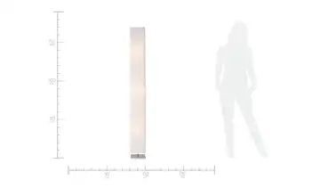 HOME STORY Stehlampe mit weißem Kunststoff-Schirm