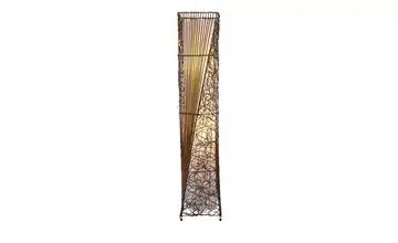 Rattanstehleuchte 2-flammig braun