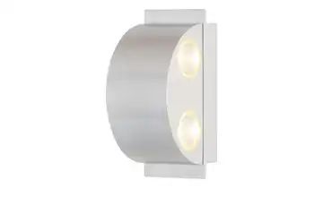 LED-Wandleuchte Aluminium halbrund