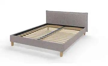 S-STYLE Polsterbett Gabriella 160x200 cm Grau 177 cm