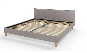 S-STYLE Polsterbett Gabriella 200x200 cm Grau 217 cm