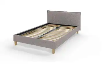 S-STYLE Polsterbett Gabriella 140x200 cm Grau 157 cm