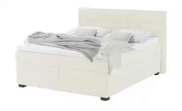 vanDoorn Boxspringbett mit Bettkasten Feincord Natur 160 cm H3