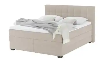 vanDoorn Boxspringbett mit Bettkasten Feincord Beige 180 cm H3