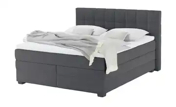 vanDoorn Boxspringbett mit Bettkasten Feincord Anthrazit 160 cm H2