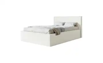 Selsey Polsterbett mit Bettkasten 180x200 cm Creme Chenille