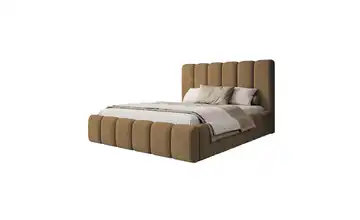 Selsey Polsterbett mit Bettkasten 164 cm Kupferfarben 140x200 cm