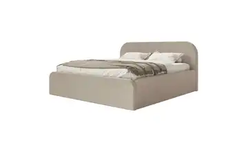 Selsey Polsterbett 180x200 Beige ohne Bettkasten 180x200 cm Samt 200 cm Beige
