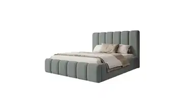 Selsey Polsterbett mit Bettkasten 204 cm Grau 180x200 cm