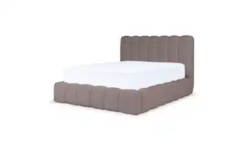 Selsey Polsterbett BK 160x200 H.braun mit Bettkasten Hellbraun 160x200 cm