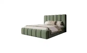 Selsey Polsterbett mit Bettkasten 184 cm Salbeigrün 160x200 cm