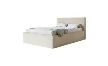 Selsey Polsterbett mit Bettkasten 180x200 cm Greige Samt