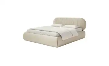 Selsey Polsterbett mit Lattenrost 160x200 cm ohne Bettkasten Beige