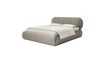 Selsey Polsterbett mit Lattenrost 180x200 cm ohne Bettkasten Greige
