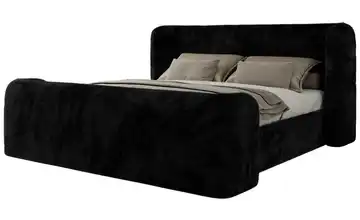Polsterbett 160x200 Schwarz 203 cm 160x200 cm Schwarz Polsterbett 160x200 Schwarz