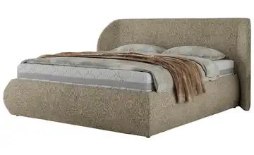 Polsterbett 180x200 Beige 225 cm 180x200 cm Polsterbett 180x200 Dunkelbeige Dunkelbeige