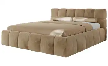 Polsterbett 140x200 Beige 140x200 cm Polsterbett 140x200 Dunkelbeige Dunkelbeige 166 cm