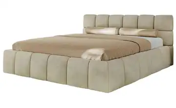 Polsterbett 160x200 Beige 160x200 cm Polsterbett 160x200 Beige Beige 186 cm
