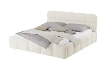 Polsterbett mit Bettkasten Beige 180 cm