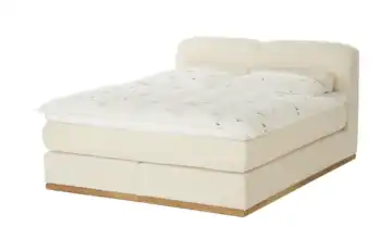 Boxspringbett H2 & H3 180 cm Cremeweiß