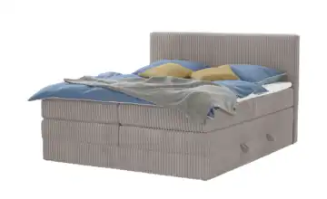 Boxspringbett mit Bettkasten 180 cm Taupe