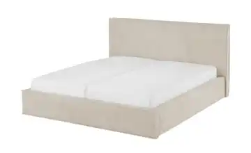 Polsterbett mit Bettgestell 180 cm Beige